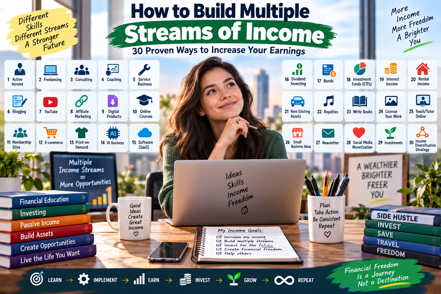 How to Build Multiple Streams of Income: 30 Proven Ways to Increase Your Earnings